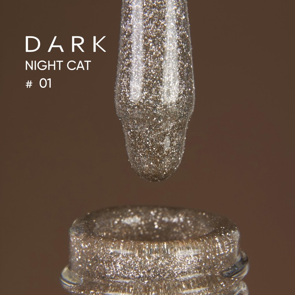 DARK Gel Polish Night Cat 01, 10ml (TPO Free) - Level Up Beauty Supply