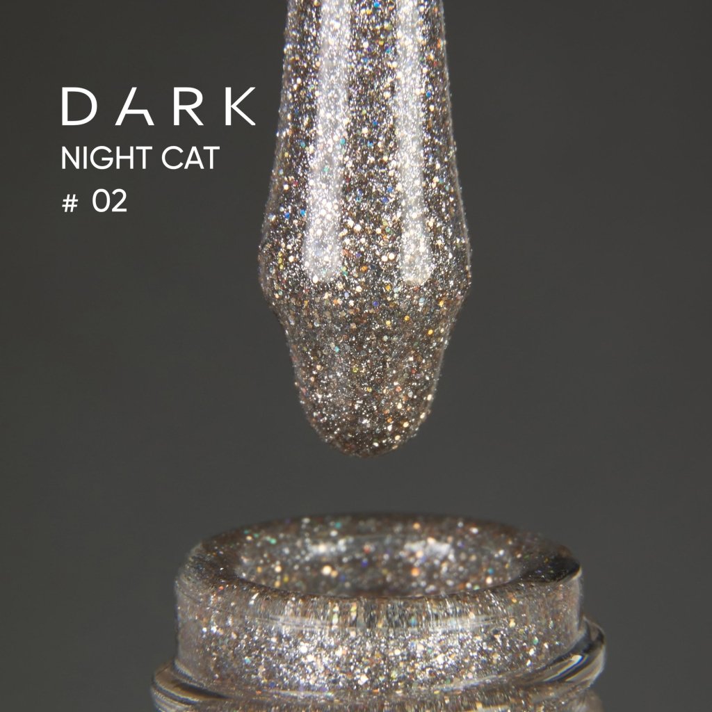 DARK Gel Polish Night Cat 02, 10ml (TPO Free) - Level Up Beauty Supply