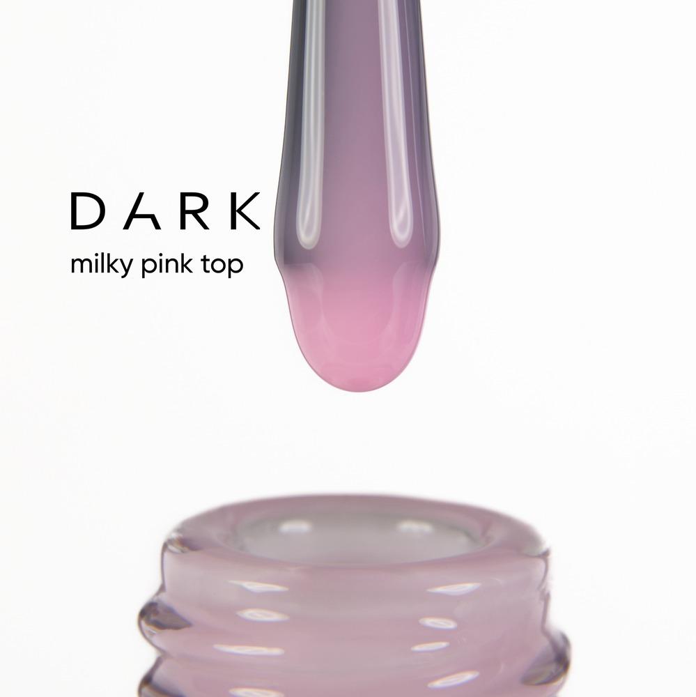 DARK Milky Pink Top Coat, 10 ml - Level Up Beauty Supply