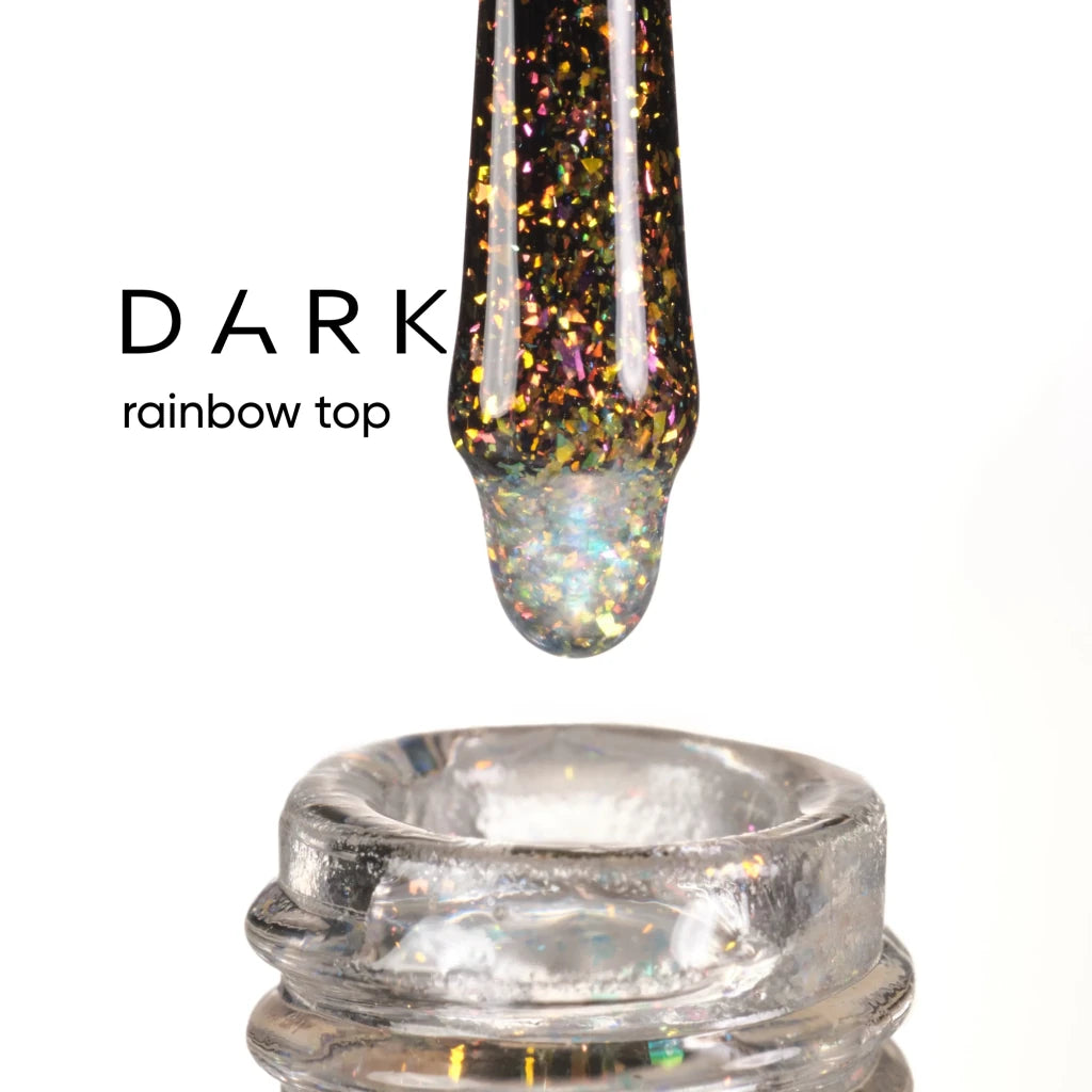 DARK Rainbow Top Coat, 10 ml - Level Up Beauty Supply