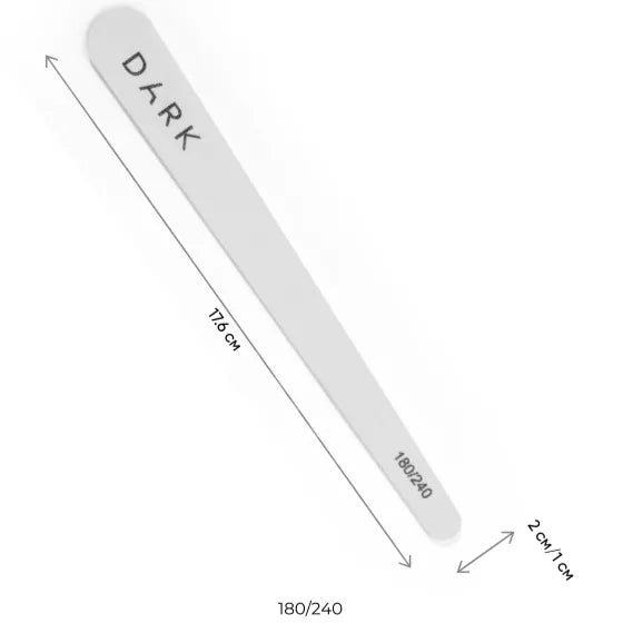 DARK Set of disposable files "Drop", 10 pcs (180/240 grit) - Level Up Beauty Supply
