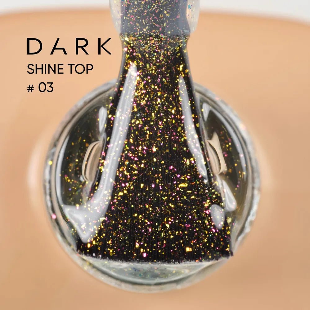 DARK Shine Top Coat 03, 10 ml - Level Up Beauty Supply