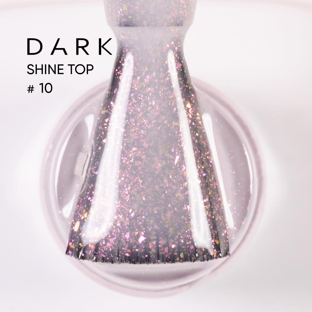 DARK Shine Top Coat 10, 10 ml - Level Up Beauty Supply