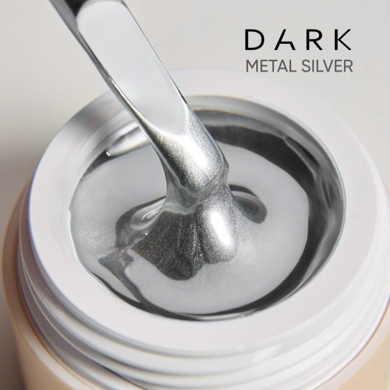 DARK Silver Metal Gel Paint, 5g - Level Up Beauty Supply