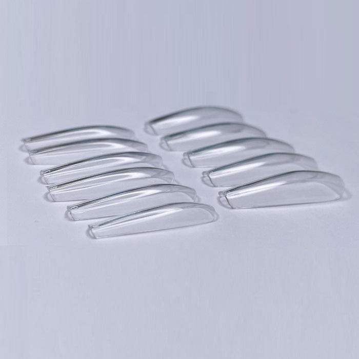 DARK Soft Gel tips Ballerina, 460 pcs - Level Up Beauty Supply