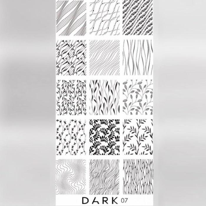DARK Stamping Plate 07 - Level Up Beauty Supply