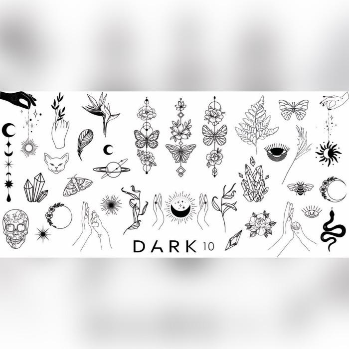 DARK Stamping Plate 10 - Level Up Beauty Supply