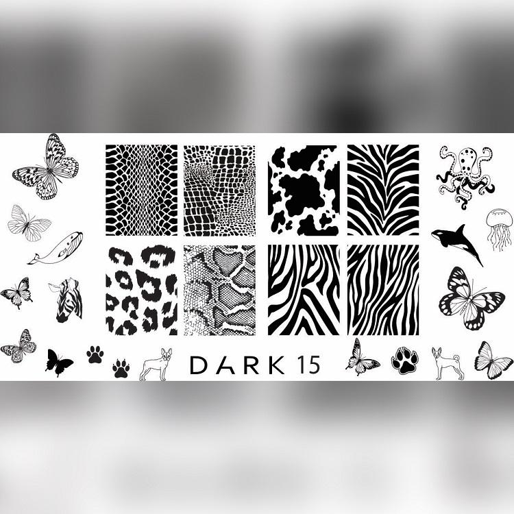 DARK Stamping Plate 15 - Level Up Beauty Supply