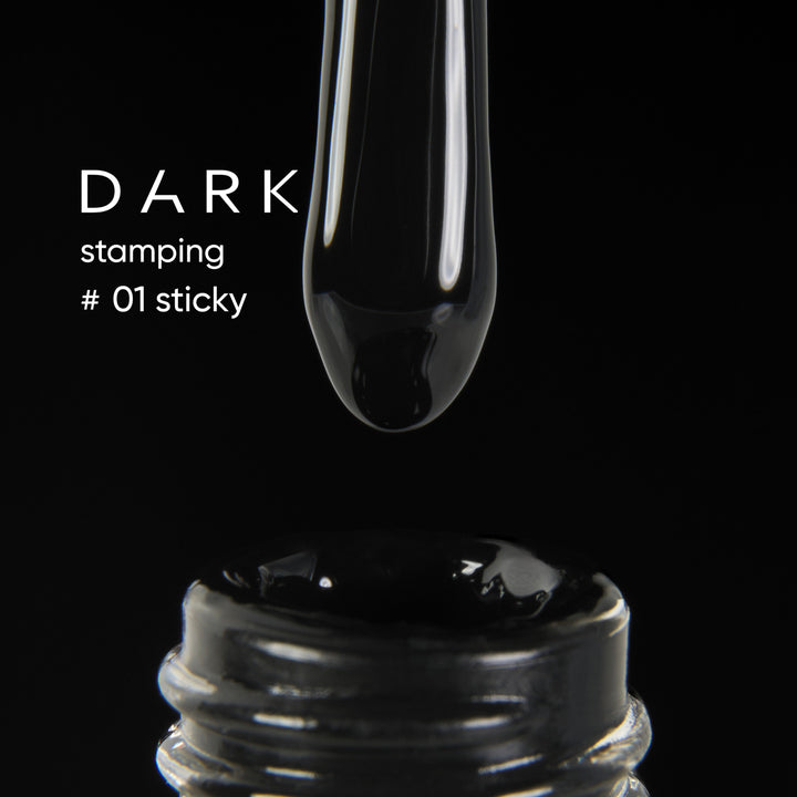 DARK Stamping polish #01 Black, 10 ml