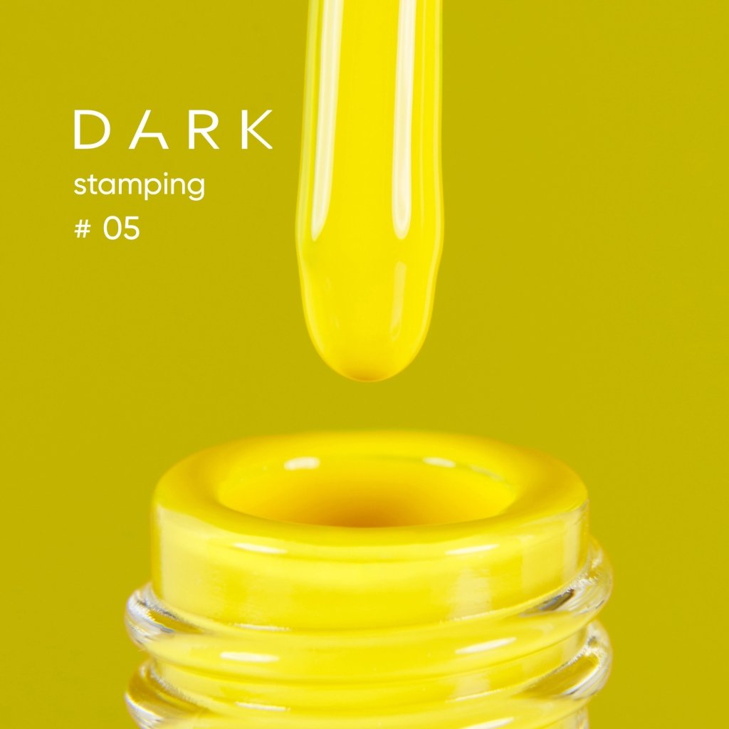 DARK Stamping polish 05 Yellow, 10ml - Level Up Beauty Supply