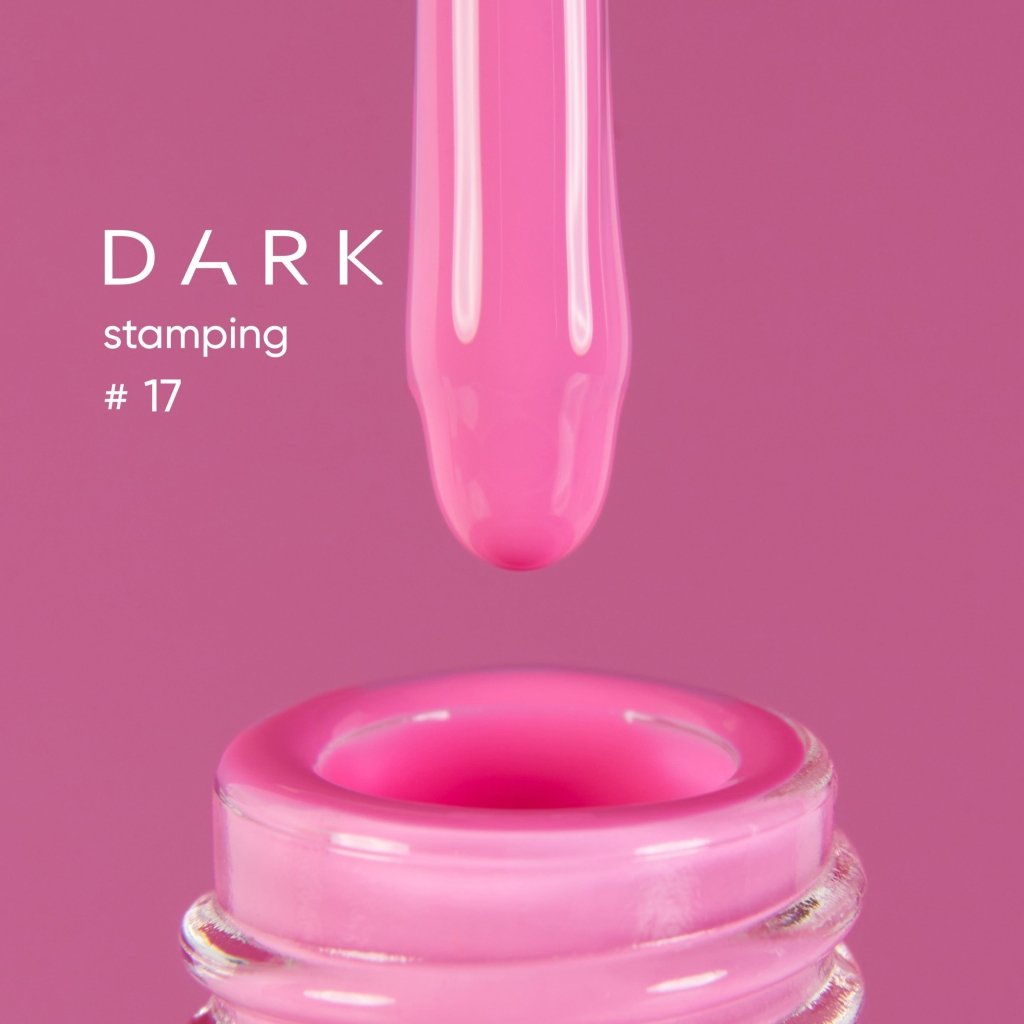 DARK Stamping polish 17 Pink, 10ml - Level Up Beauty Supply