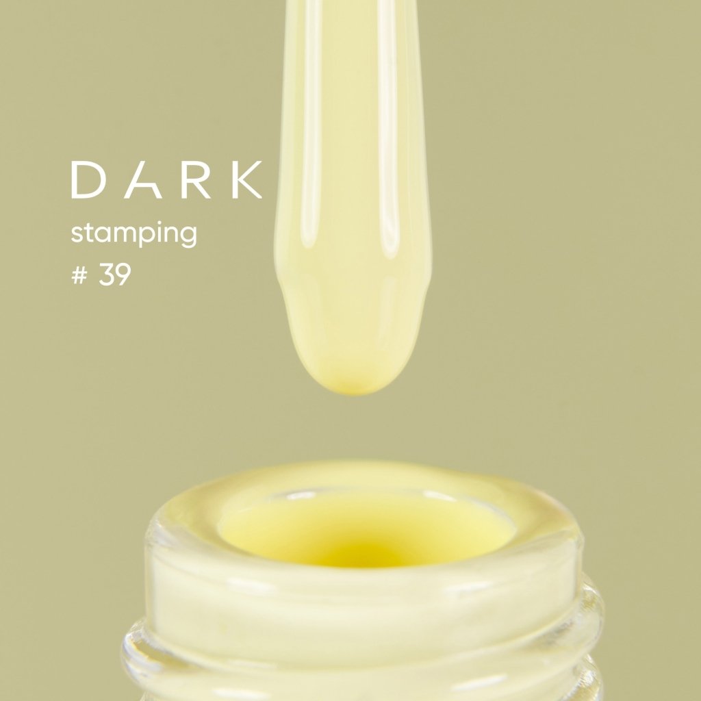 DARK Stamping polish 39 Lemon, 10ml - Level Up Beauty Supply