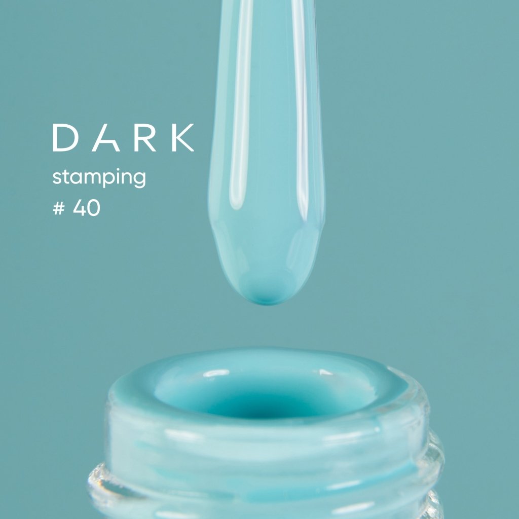 DARK Stamping polish 40 Tiffany, 10 ml - Level Up Beauty Supply