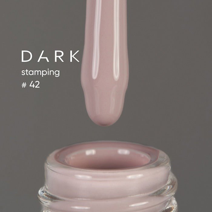 DARK Stamping polish 42 Grey, 8ml - Level Up Beauty Supply