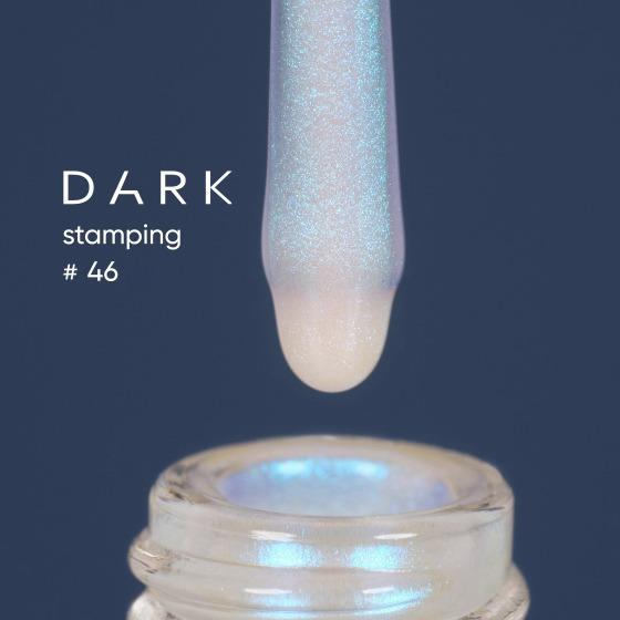 DARK Stamping polish 46 Blue Chameleon, 10 ml - Level Up Beauty Supply