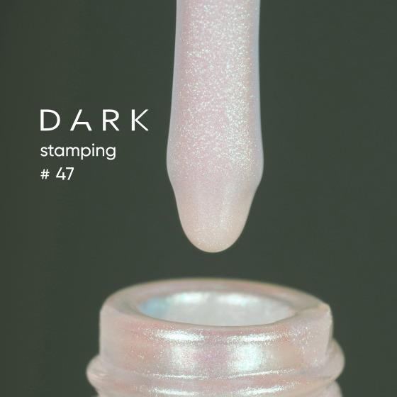 DARK Stamping polish 47 Green Chameleon, 10 ml - Level Up Beauty Supply