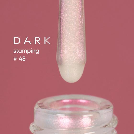 DARK Stamping polish 48 Pink Chameleon, 10 ml - Level Up Beauty Supply