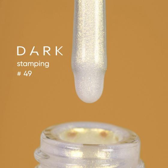 DARK Stamping polish 49 Golden Chameleon, 10 ml - Level Up Beauty Supply