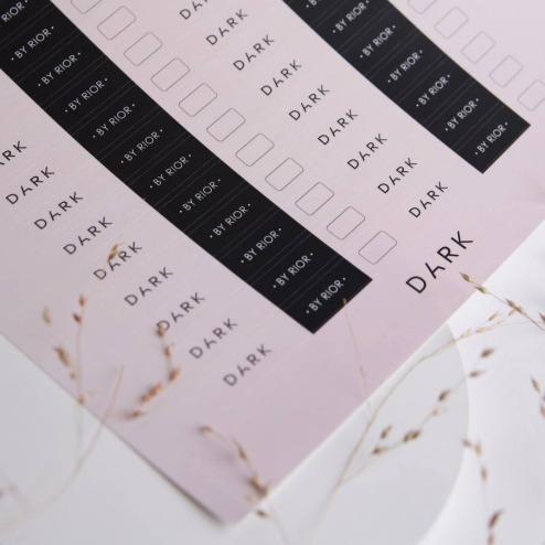 DARK Stickers for tips, Swatch stickers, 44pcs - Level Up Beauty Supply