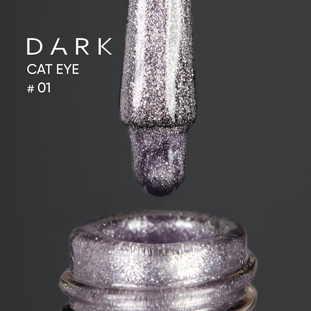 Dark gel polish Cat Eye 01, 10 ml (TPO Free) - Level Up Beauty Supply