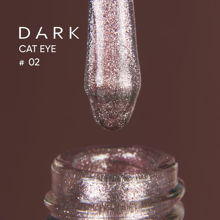 Dark gel polish Cat Eye 02, 10 ml