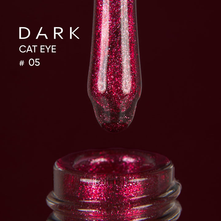 Dark gel polish Cat Eye 05, 10 ml