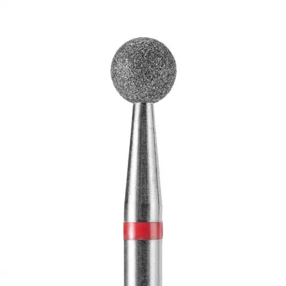 DARK Diamond Nail Bit Ball 4 mm Fine (Red) - Level Up Beauty Supply