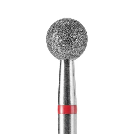 DARK Diamond Nail Bit Ball 5 mm Fine (Red) - Level Up Beauty Supply