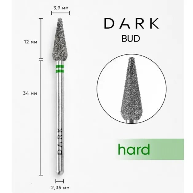 DARK Diamond Nail Bit Candle Coarse (Green) - Level Up Beauty Supply