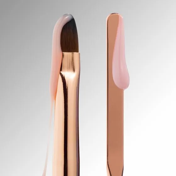 DARK Double - sided Brush (Spatula + Gel brush 9mm) - Level Up Beauty Supply