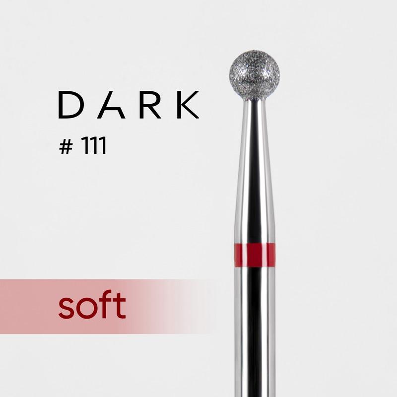 DARK Diamond Nail Bit 111 Ball 3.0 Fine (Red) - Level Up Beauty Supply