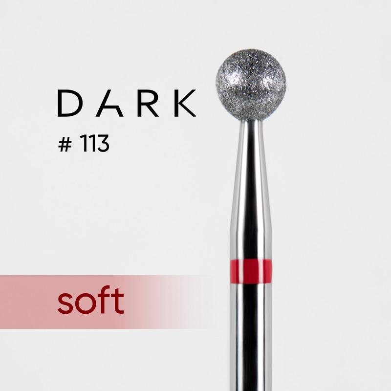 DARK Diamond Nail Bit 113 Ball 4.0 Fine (Red) - Level Up Beauty Supply