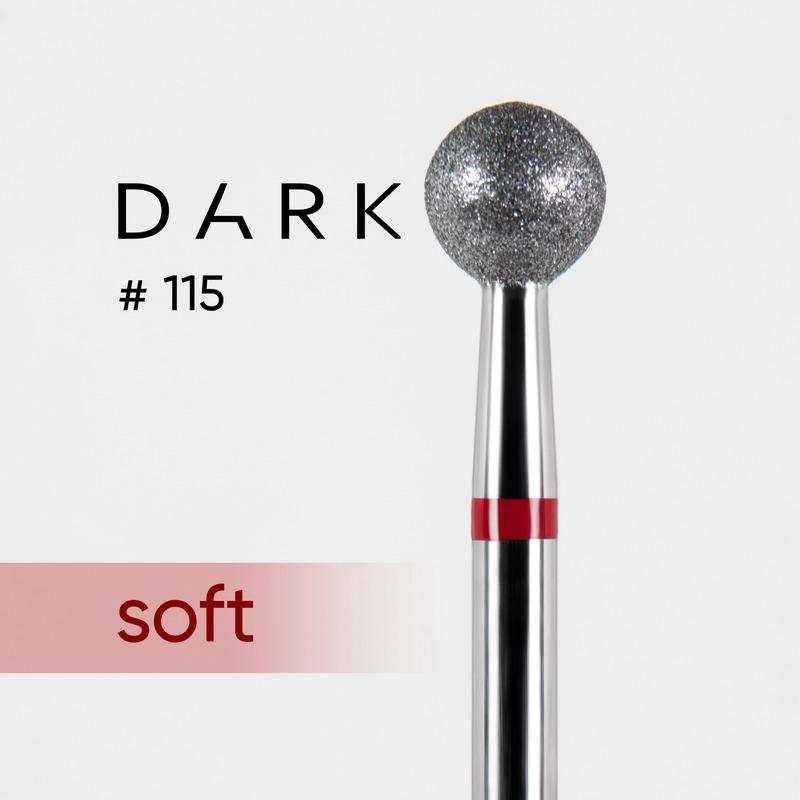 DARK Diamond Nail Bit 115 Ball 5.0 Fine (Red) - Level Up Beauty Supply