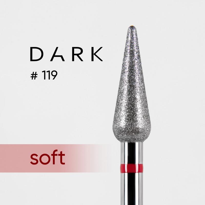 DARK Diamond Nail Bit 119 Candle 4.2 Fine (Red) - Level Up Beauty Supply
