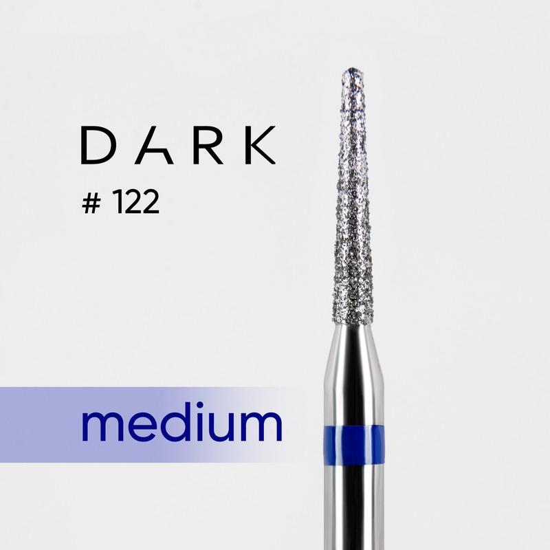 DARK Diamond Nail Bit 122 Needle 1.6 Medium (Blue) - Level Up Beauty Supply