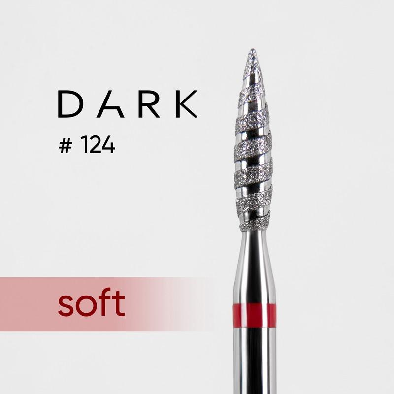 DARK Diamond Nail Bit 124 Tornado 2.3 Fine (Red) - Level Up Beauty Supply