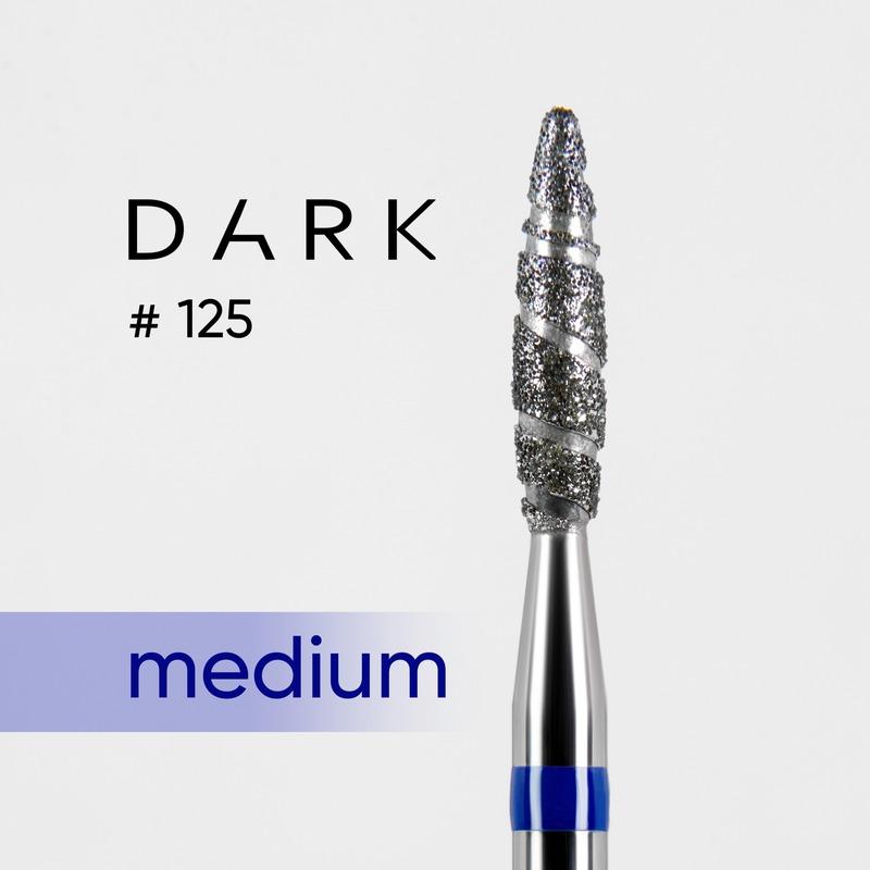 DARK Diamond Nail Bit 125 Tornado 2.3 Medium (Blue) - Level Up Beauty Supply