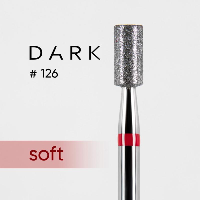 DARK Diamond Nail Bit 126 Cylinder 3.2 Fine (Red) - Level Up Beauty Supply