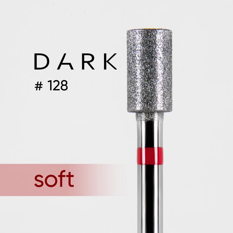 DARK Diamond Nail Bit 128 Cylinder 4.3 Fine (Red) - Level Up Beauty Supply