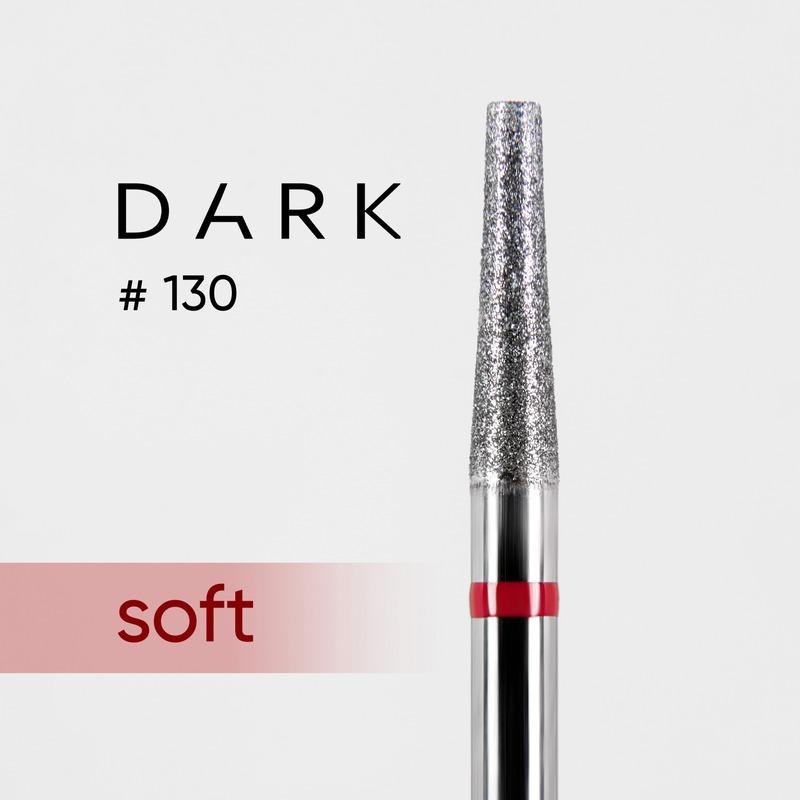 DARK Diamond Nail Bit 130 Thin Cone Fine (Red) - Level Up Beauty Supply