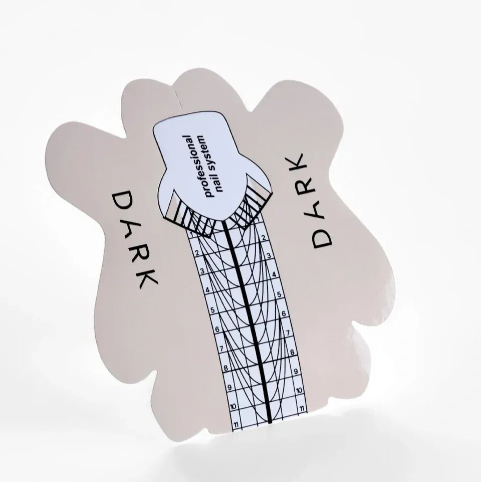 DARK Paper Nail Forms, 300 pcs - Level Up Beauty Supply