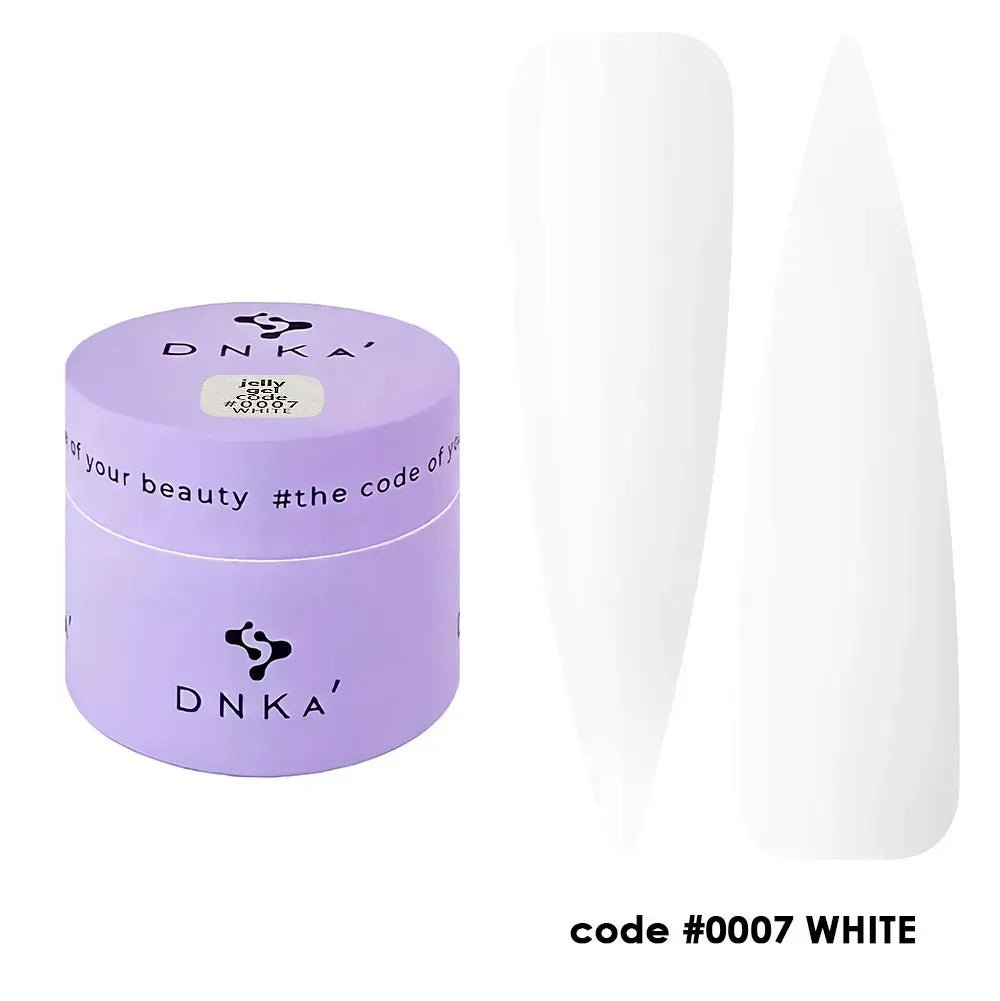 DNKa Jelly Gel 0007 White 15 ml - Level Up Beauty Supply