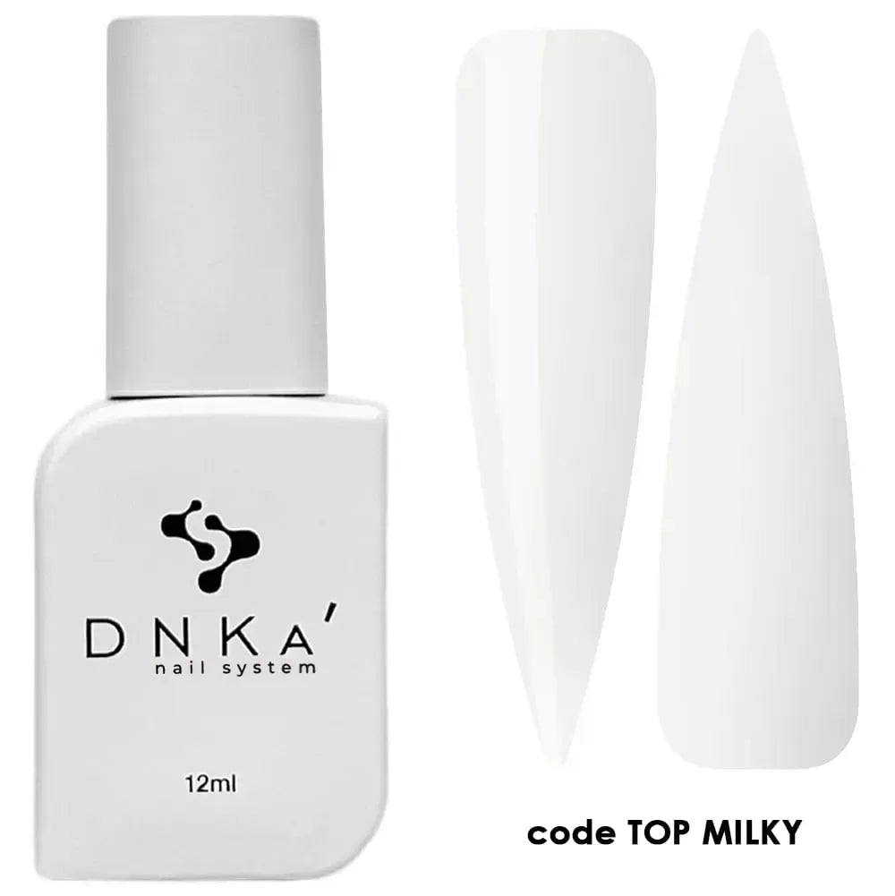 DNKa Milky Top Coat 12 ml - Level Up Beauty Supply