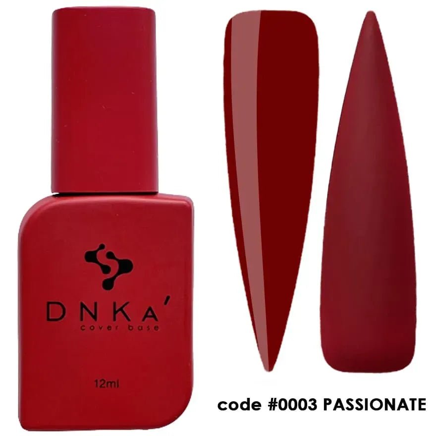 DNKa Rubber Cover Base 0003 Passionate 12 ml (TPO Free) - Level Up Beauty Supply