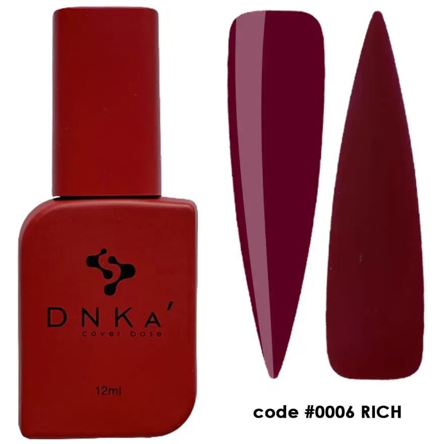 DNKa Rubber Cover Base 0006 Rich 12 ml (TPO Free) - Level Up Beauty Supply