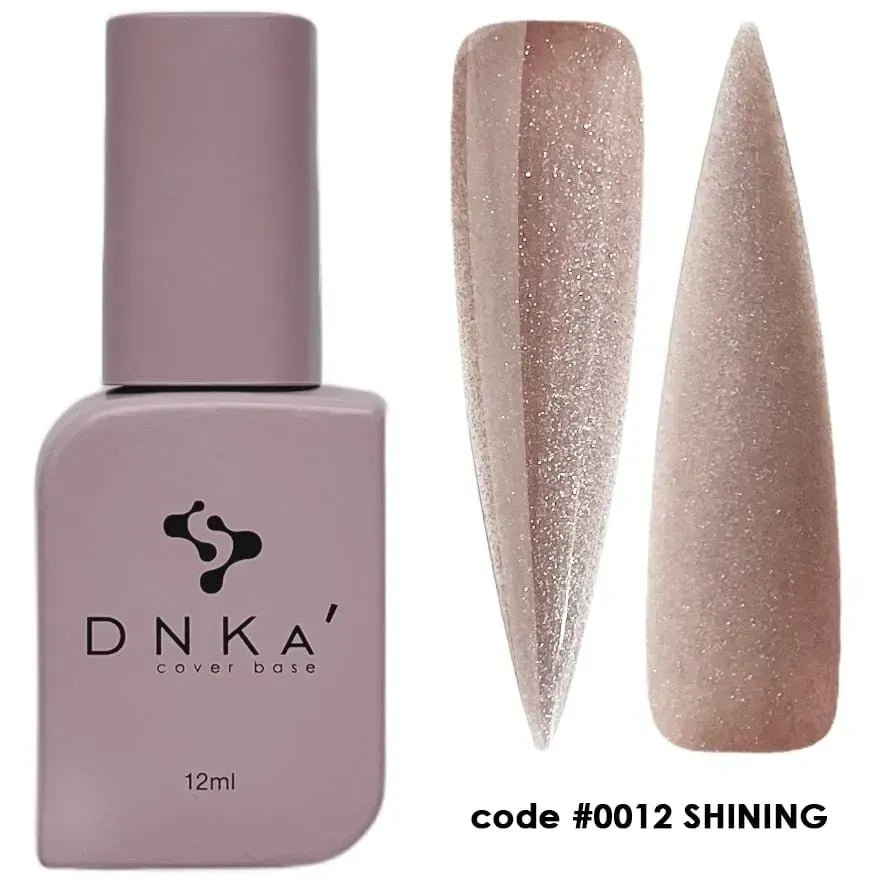 DNKa Rubber Cover Base 0012 Shining 12 ml (TPO Free) - Level Up Beauty Supply
