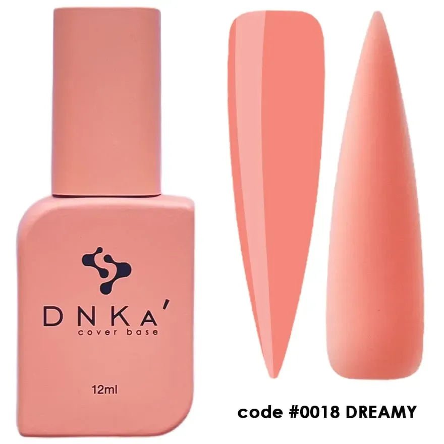 DNKa Rubber Cover Base 0018 Dreamy 12 ml (TPO Free) - Level Up Beauty Supply