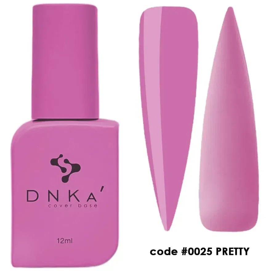 DNKa Rubber Cover Base 0025 Pretty 12 ml (TPO Free) - Level Up Beauty Supply