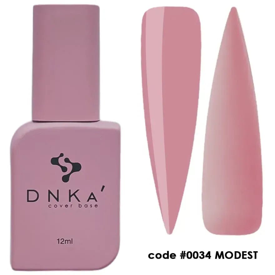 DNKa Rubber Cover Base 0034 Modest 12 ml (TPO Free) - Level Up Beauty Supply