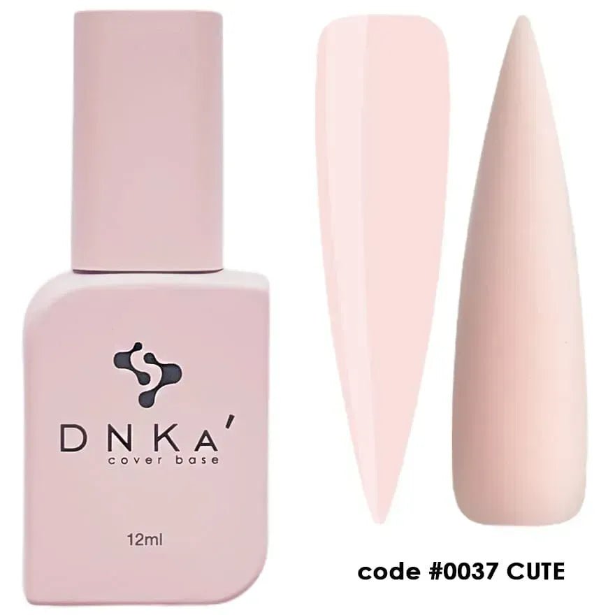 DNKa Rubber Cover Base 0037 Cute 12 ml (TPO Free) - Level Up Beauty Supply